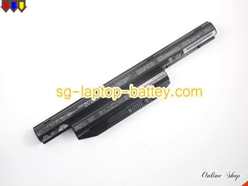 Genuine FUJITSU FPB0300S Laptop Battery CP656337-01 rechargeable 5180mAh, 63Wh Black In Singapore 