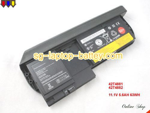 Genuine LENOVO 42T4877l Laptop Battery ASM 42T4882 rechargeable 63Wh Black In Singapore 