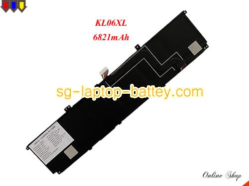 Genuine HP KL06XL Laptop Battery HSTNN-IB9M rechargeable 6821mAh, 83.14Wh Black In Singapore 