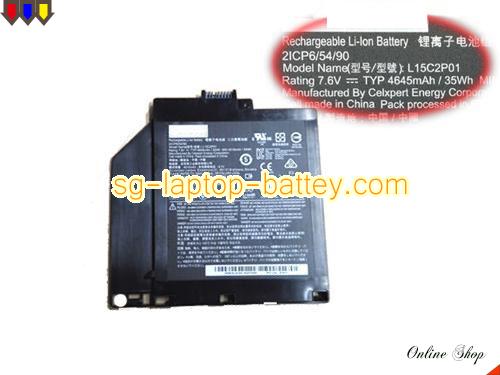 Genuine LENOVO L15C2P01 Laptop Battery  rechargeable 4645mAh, 35Wh Black In Singapore 