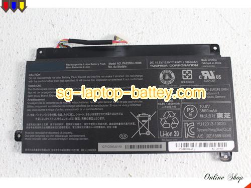 Genuine TOSHIBA PA5208U Laptop Battery PA5208U-1BRS rechargeable 3860mAh, 45Wh Black In Singapore 