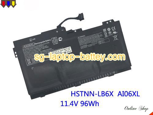 Genuine HP 852527-242 Laptop Battery AA06XL rechargeable 7860mAh, 96Wh Black In Singapore 