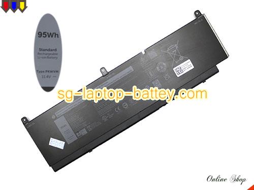 Genuine DELL CR72X Laptop Battery G5FJ8 rechargeable 7922mAh, 95Wh Black In Singapore 