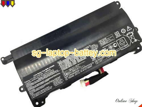 Genuine ASUS A32-G752 Laptop Battery 0B11000370000 rechargeable 6000mAh, 67Wh Black In Singapore 