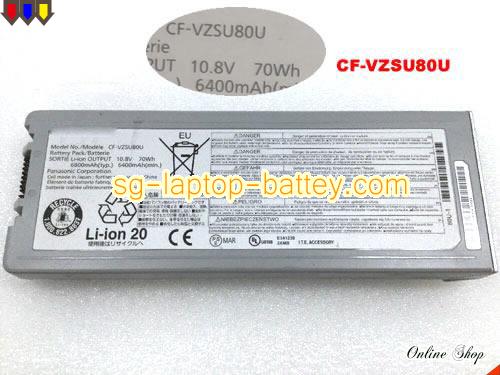 Genuine PANASONIC CF-VZSU80U Laptop Battery CFVZSU80U rechargeable 6400mAh, 70Wh Grey In Singapore 
