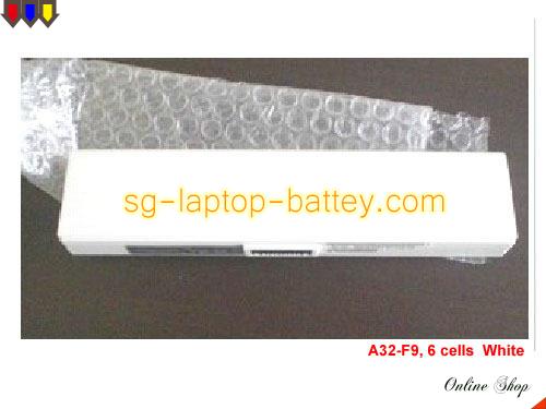 Replacement ASUS A32-F9 Laptop Battery 90-NER1B1000Y rechargeable 4400mAh White In Singapore 