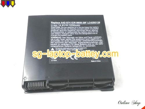 Replacement ASUS LC42SD128 Laptop Battery A42-G74 rechargeable 4400mAh Black In Singapore 