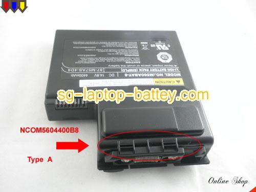 Genuine CLEVO BAT-5720 Laptop Battery 6-87-M57AS-474 rechargeable 4400mAh Black In Singapore 