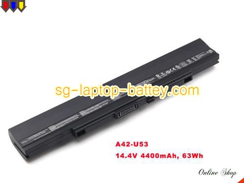 Genuine ASUS A42U53 Laptop Battery A31U53 rechargeable 4400mAh, 63Wh Black In Singapore 