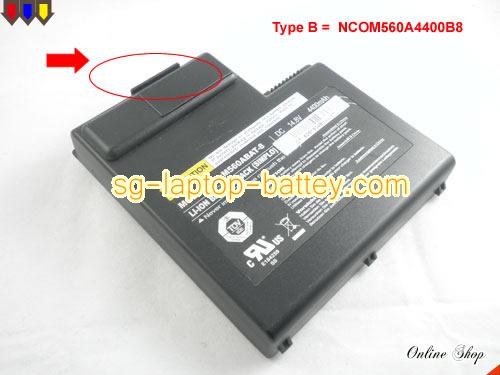 Genuine CLEVO 87-M56AS-4J4 Laptop Battery 87-M56AS-4D4 rechargeable 4400mAh Black In Singapore 