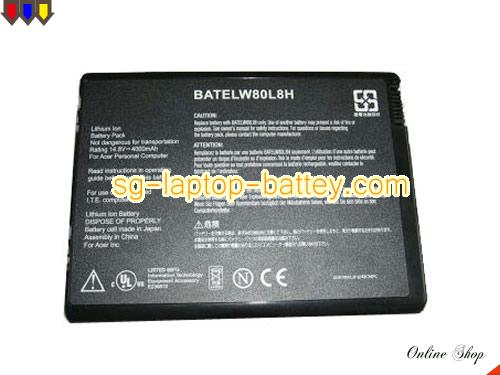 Replacement ACER BATELW80L8 Laptop Battery BT.00804.001 rechargeable 4000mAh Black In Singapore 