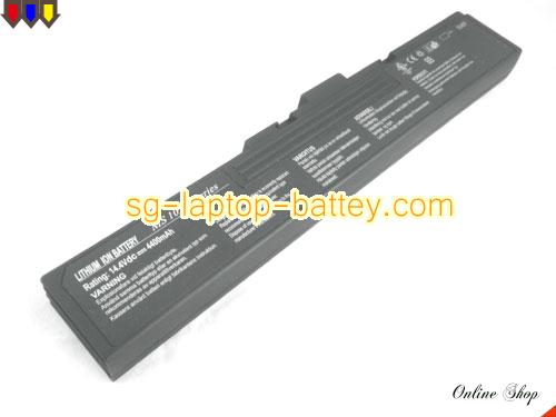 Replacement MSI MS-1010 Laptop Battery MS 10xx rechargeable 4400mAh Black In Singapore 