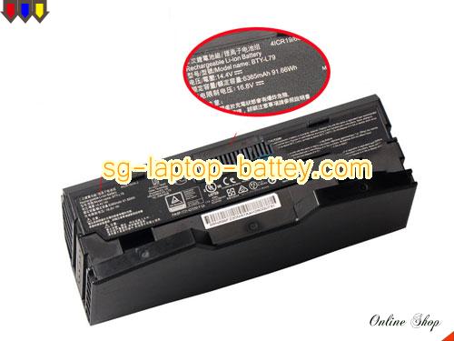 Genuine MSI BTY-L79 Laptop Battery 4ICR19/66-2 rechargeable 6365mAh, 91.66Wh Black In Singapore 