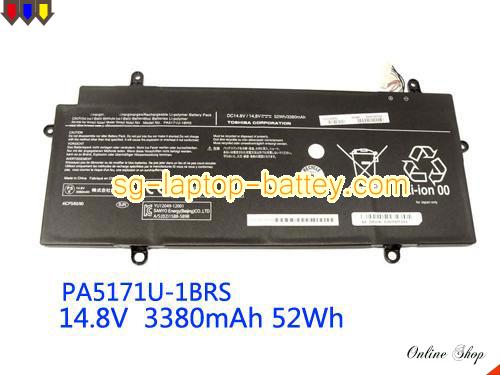 Genuine TOSHIBA PA5171U-1BRS Laptop Battery  rechargeable 3380mAh Black In Singapore 