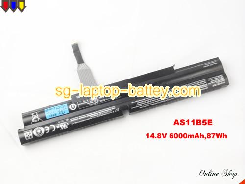 Genuine ACER BT00805018 Laptop Battery AS11B5E rechargeable 6000mAh, 87Wh Black In Singapore 