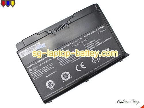 Genuine CLEVO P370BAT-8 Laptop Battery 6-87-W955S-42F3 rechargeable 5900mAh, 89.21Wh Black In Singapore 