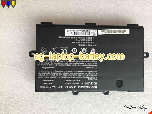 Replacement CLEVO 6-87-P870S-4271 Laptop Battery P870BAT-8 rechargeable 6000mAh, 89Wh Black In Singapore 