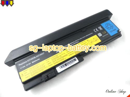 Replacement LENOVO FRU 42T4536 Laptop Battery FRU 42T4540 rechargeable 7800mAh Black In Singapore 
