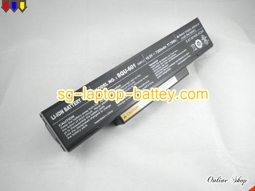 Genuine CLEVO 6-87-M660S-4P4 Laptop Battery 6-87-M66NS-4C3 rechargeable 7200mAh, 77.76Wh Black In Singapore 