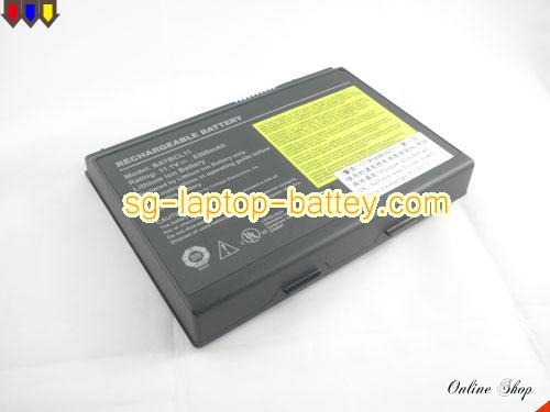 Replacement ACER LIP-9100 Laptop Battery LIP-9092 rechargeable 6300mAh Black In Singapore 