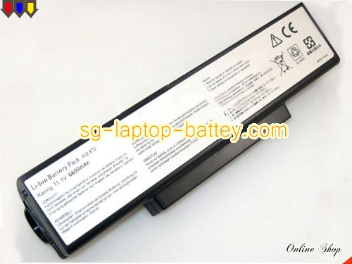 Replacement ASUS A32-K72 Laptop Battery 70-NXH1B1000Z rechargeable 6600mAh Black In Singapore 