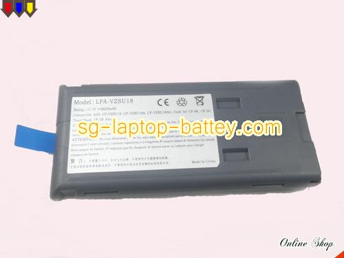 Replacement PANASONIC CF-VZSU18A Laptop Battery CFVZSU18AW rechargeable 6600mAh Black In Singapore 
