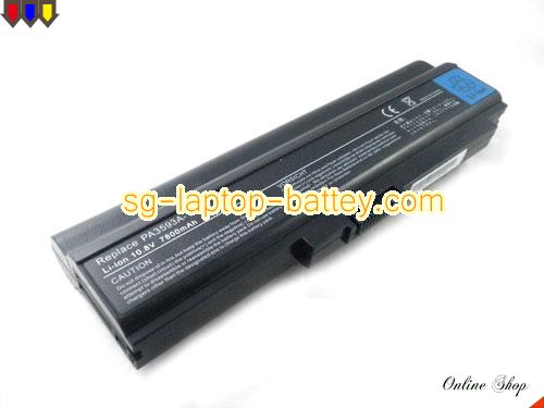 Replacement TOSHIBA PA3593U-1BRS Laptop Battery PA3594U-1BRS rechargeable 7800mAh Black In Singapore 