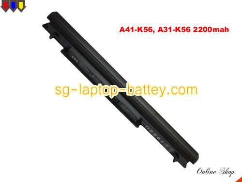 Replacement ASUS 0B110-00180200 Laptop Battery 0B110-00180100 rechargeable 2200mAh Black In Singapore 