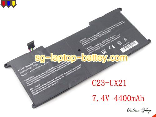 Replacement ASUS C23UX21 Laptop Battery C23-UX21 rechargeable 4800mAh, 35Wh Black In Singapore 