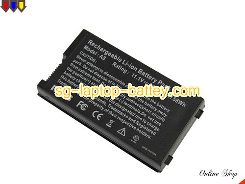 Replacement ASUS 70NM81B1100PZ Laptop Battery 07G016Y2186A rechargeable 5200mAh, 58Wh Black In Singapore 