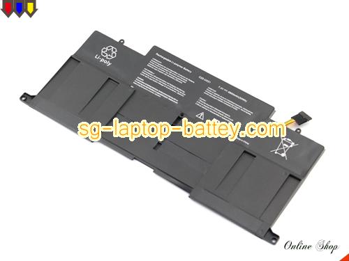 Replacement ASUS C22-UX31 Laptop Battery C23-UX31 rechargeable 6800mAh, 50Wh Black In Singapore 