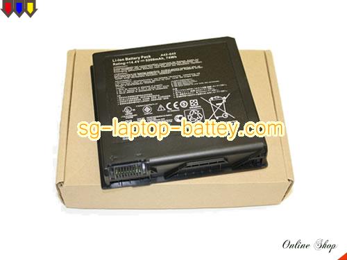Replacement ASUS A42-G55 Laptop Battery  rechargeable 5200mAh, 74Wh Black In Singapore 