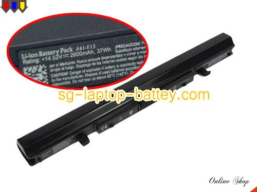Genuine MEDION A41-E15 Laptop Battery  rechargeable 2600mAh, 37Wh Black In Singapore 