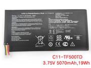 Genuine ASUS Cll-TF500TD Laptop Battery C11-TF500TD rechargeable 5070mAh, 19Wh Black In Singapore