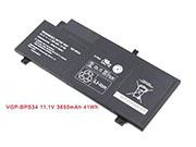 Genuine SONY SVF15A1C5E Laptop Battery VGP-BPS34 rechargeable 3650mAh, 41Wh Black In Singapore