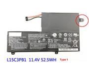 Genuine LENOVO 5B10K84538 Laptop Battery 5B10M49821 rechargeable 4645mAh, 52.5Wh Black In Singapore