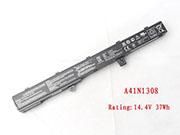 Genuine ASUS YU12125-13002 Laptop Battery A31LJ91 rechargeable 37Wh Black In Singapore