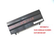 Genuine CLEVO 6-87-w310s-4uf Laptop Battery W310BAT-4 rechargeable 2200mAh, 32.56Wh Black In Singapore