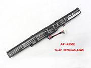 Genuine ASUS A41-X550E Laptop Battery A41X500E rechargeable 3070mAh, 44Wh Black In Singapore