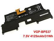 Genuine SONY VGP-BPS37 Laptop Battery  rechargeable 4125mAh, 31Wh Black In Singapore