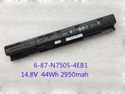 Genuine CLEVO 6-87-N750S-3CF1 Laptop Battery 6-87-N750S-4EB1 rechargeable 2950mAh, 44Wh Black In Singapore