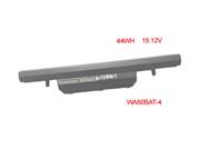 Genuine CLEVO WA50BAT-4 Laptop Battery 6-87-WA5RS rechargeable 44Wh Black In Singapore