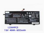 Singapore Genuine LENOVO L15L4PC0 Laptop Battery L15L4PCO rechargeable 6135mAh, 46Wh Black