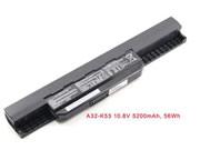 Genuine ASUS 07G016JD1875 Laptop Battery 07G016HK1875 rechargeable 5200mAh Black In Singapore