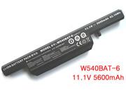 Genuine CLEVO W540BAT-6 Laptop Battery 6-87-W540S-4W41 rechargeable 5600mAh, 62.16Wh Black In Singapore