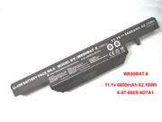Genuine CLEVO 6-87-W650S-4E42 Laptop Battery 6-87-W650-4D4A rechargeable 5600mAh, 62.16Wh Black In Singapore