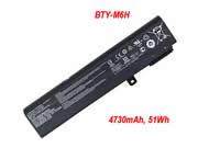 Genuine MSI 3ICR19/66-2 Laptop Computer Battery MS-16J2 rechargeable 4730mAh, 51Wh 