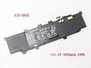 Genuine ASUS C31X402 Laptop Battery C31-X402 rechargeable 4000mAh, 44Wh Black In Singapore