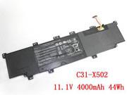 Genuine ASUS X502 Laptop Battery B200-00320200M rechargeable 4000mAh, 44Wh Balck In Singapore