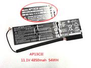 Replacement ACER AP13C3i Laptop Battery AP12A3i rechargeable 4850mAh, 54Wh Balck In Singapore